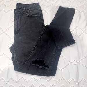 Just Black Denim | High waisted Black washed Jeans